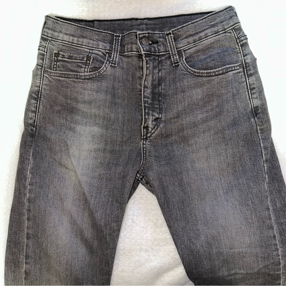 Levi's Men's Charcoal Straight Skinny Jeans